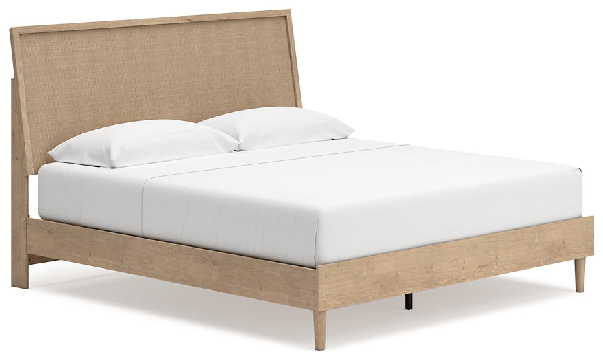 Cielden Panel Bed With Mirrored Dresser, Chest And 2 Nightstands