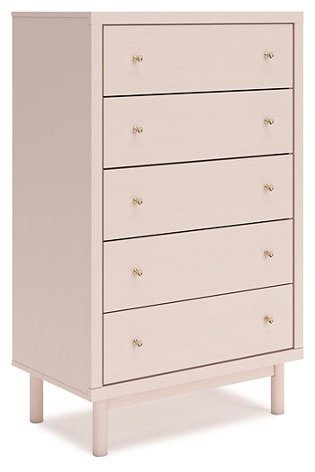 Wistenpine Upholstered Panel Bed With Mirrored Dresser, Chest And 2 Nightstands