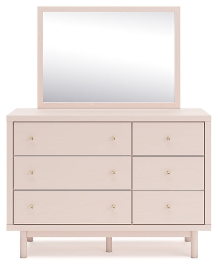 Wistenpine Upholstered Panel Bed With Mirrored Dresser, Chest And 2 Nightstands
