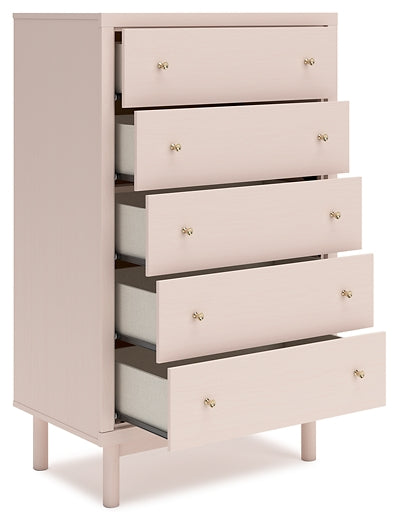 Wistenpine Upholstered Panel Bed With Mirrored Dresser, Chest And 2 Nightstands
