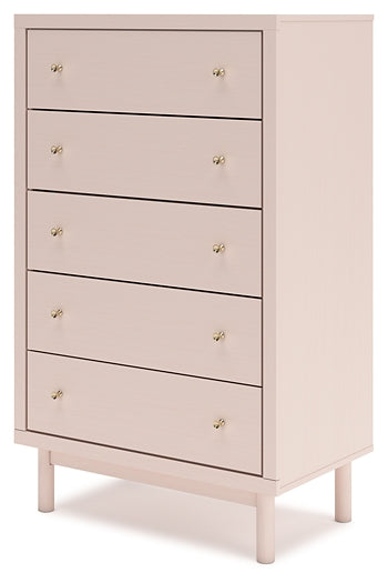 Wistenpine Upholstered Panel Bed With Mirrored Dresser, Chest And 2 Nightstands