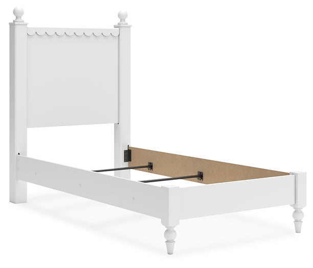 Mollviney Panel Bed With Nightstand