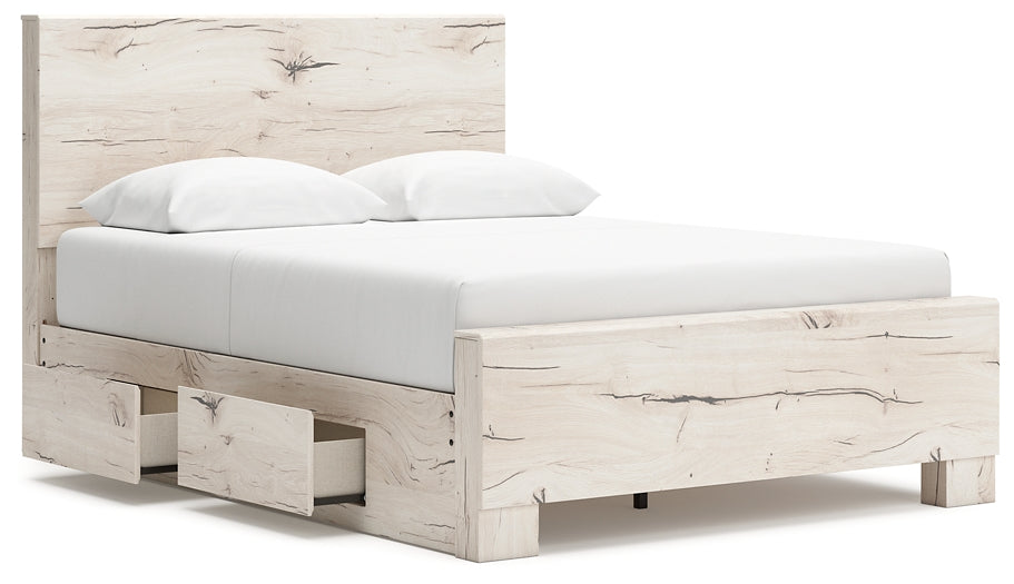 Lawroy Panel Bed With Mirrored Dresser