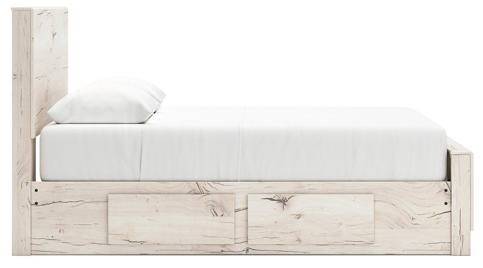Lawroy Panel Bed With Mirrored Dresser