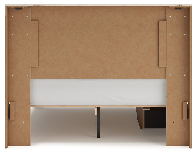 Lawroy Panel Bed With Mirrored Dresser