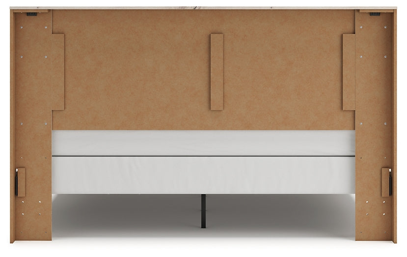 Lawroy Panel Bed With Mirrored Dresser