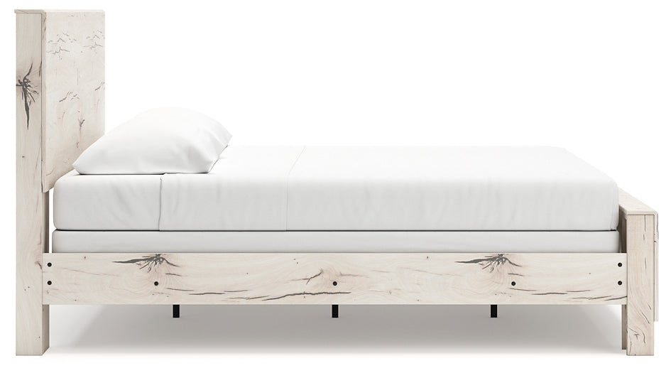 Lawroy Panel Bed With Mirrored Dresser