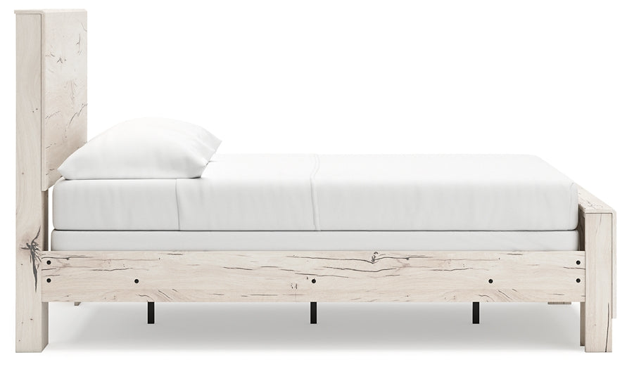 Lawroy Panel Bed With Mirrored Dresser