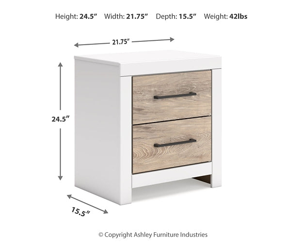 Charbitt Panel Bed With Mirrored Dresser And 2 Nightstands