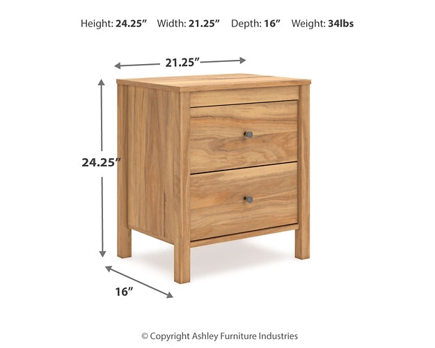 Bermacy Panel Headboard With Dresser And Nightstand