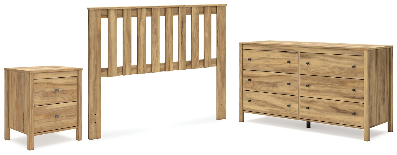 Bermacy Panel Headboard With Dresser And Nightstand