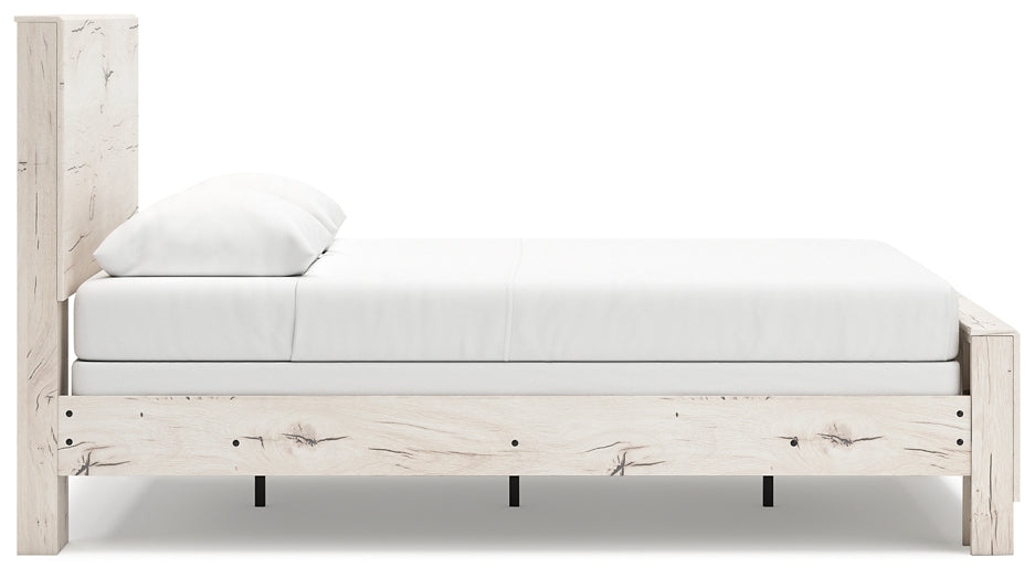 Lawroy Panel Bed With Mirrored Dresser