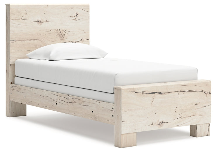 Lawroy Panel Bed With Mirrored Dresser