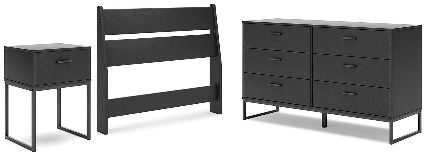Socalle Panel Headboard With Dresser And Nightstand