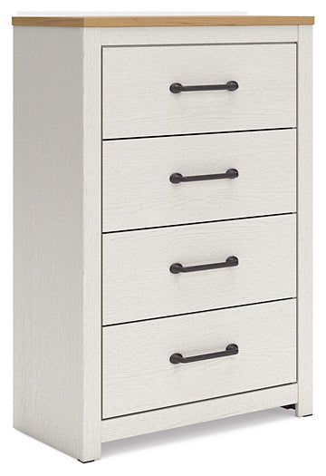 Linnocreek Panel Bed With Mirrored Dresser, Chest And Nightstand