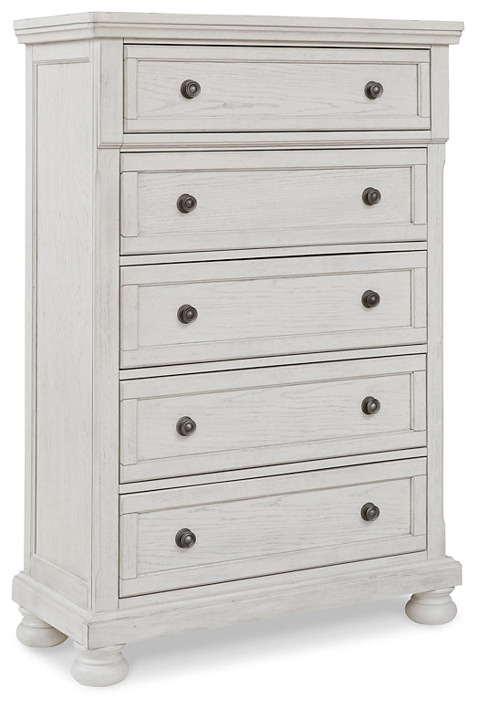 Robbinsdale Sleigh Bed With Storage With Mirrored Dresser And Chest