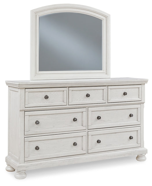 Robbinsdale Panel Bed With Mirrored Dresser, Chest And Nightstand