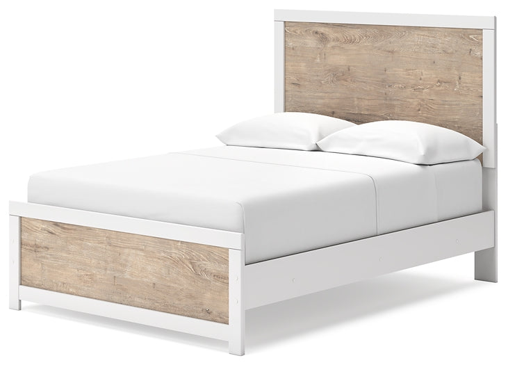Charbitt Panel Bed With Mirrored Dresser And Chest