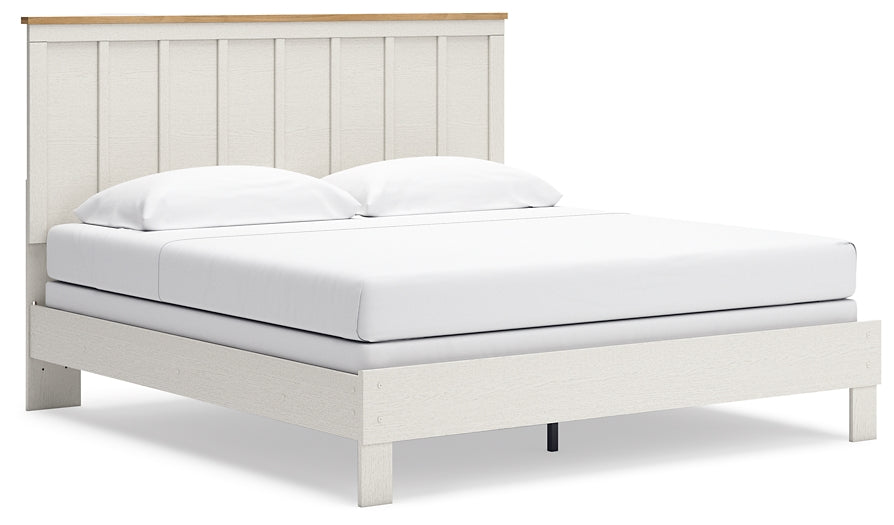 Linnocreek Panel Bed With Mirrored Dresser And 2 Nightstands