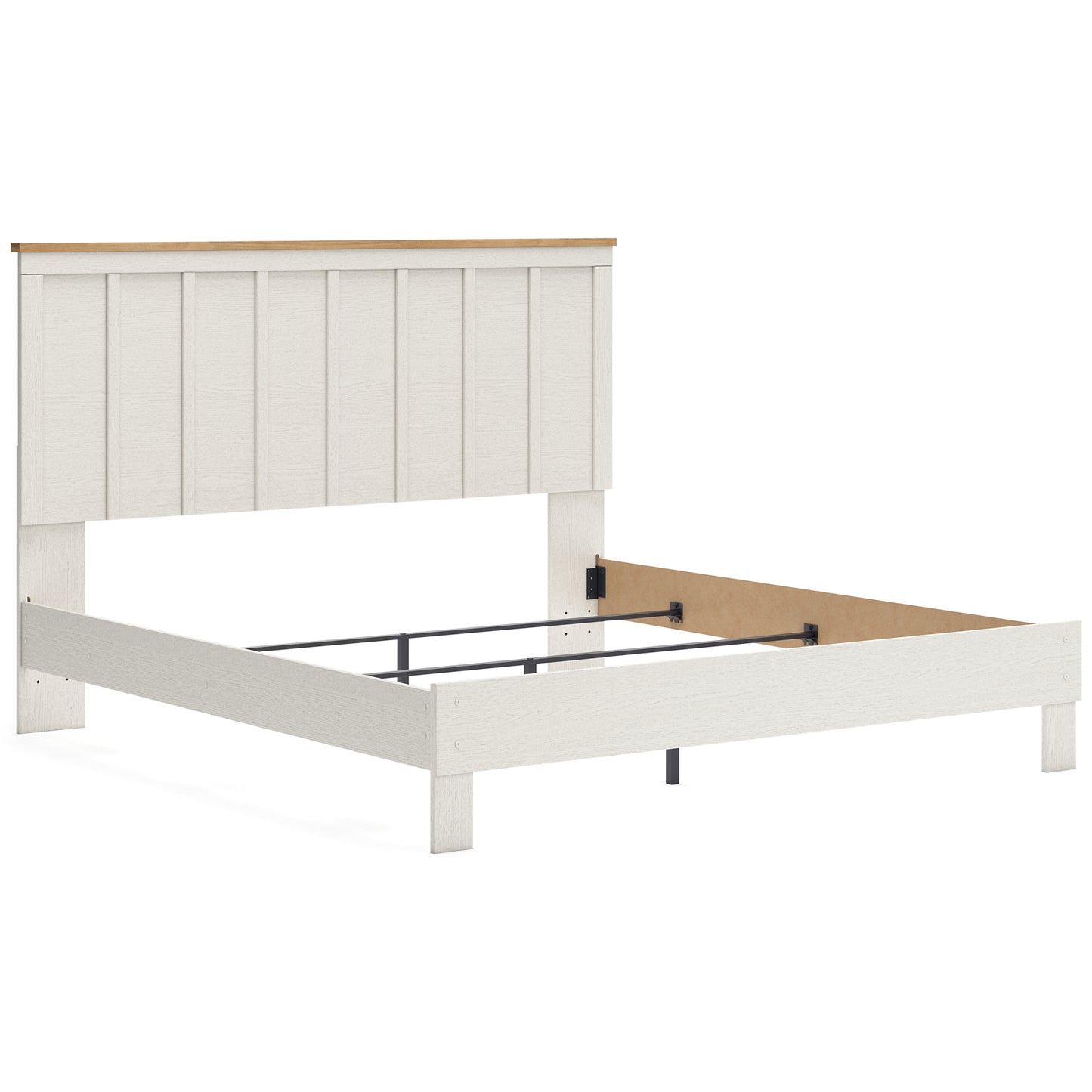 Linnocreek Panel Bed With Mirrored Dresser And 2 Nightstands