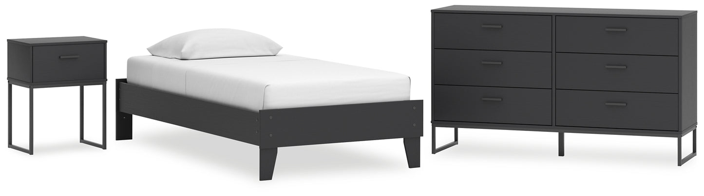 Socalle Platform Bed With Dresser And Nightstand