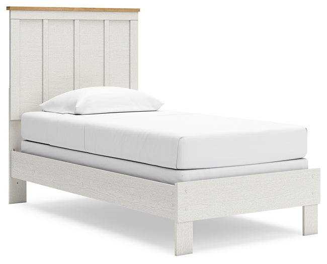 Linnocreek Panel Bed With Mirrored Dresser, Chest And Nightstand