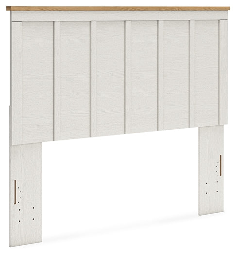 Linnocreek Panel Headboard With Mirrored Dresser