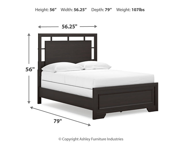 Covetown Panel Bed With Mirrored Dresser And Chest