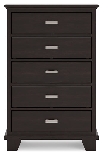 Covetown Panel Bed With Mirrored Dresser, Chest And Nightstand