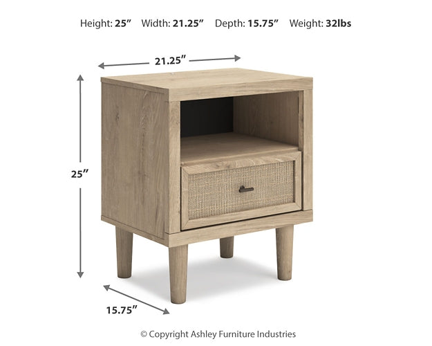 Cielden Upholstered Panel Bed With Mirrored Dresser And 2 Nightstands