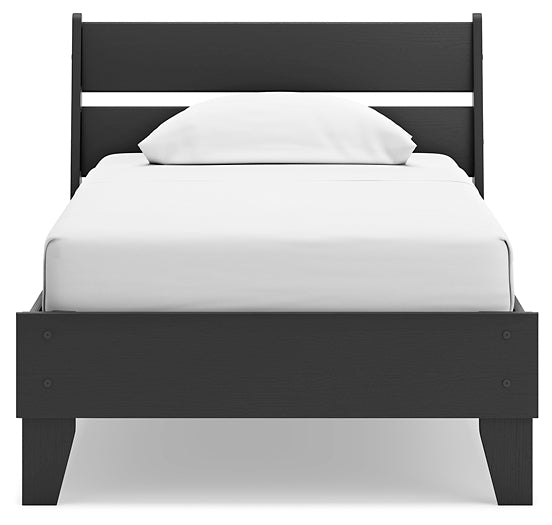 Socalle Panel Platform Bed With Nightstand