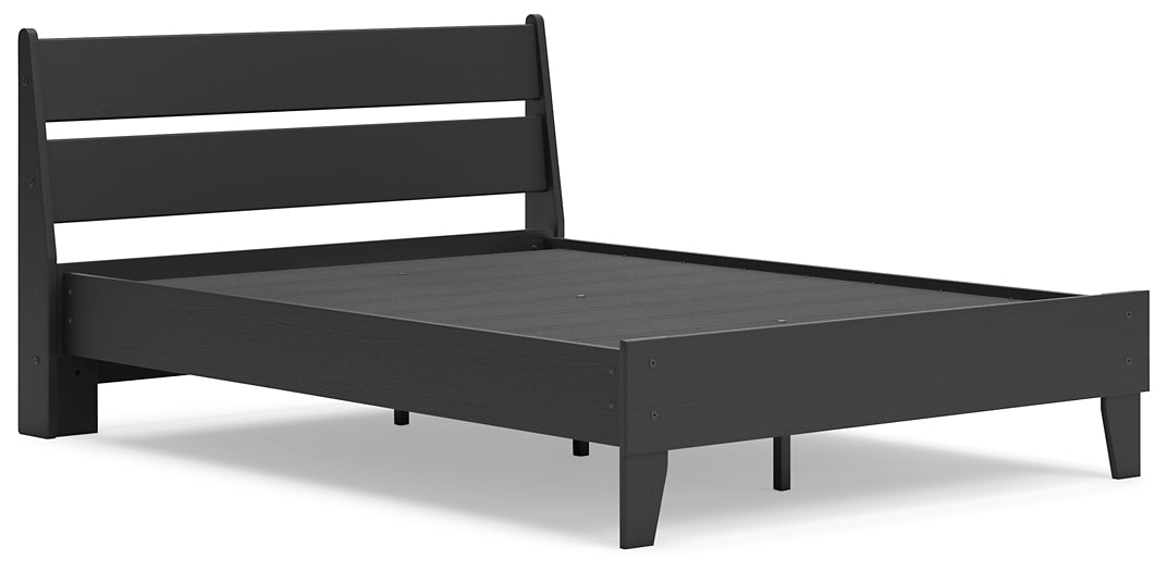 Socalle Panel Platform Bed With Dresser And Nightstand
