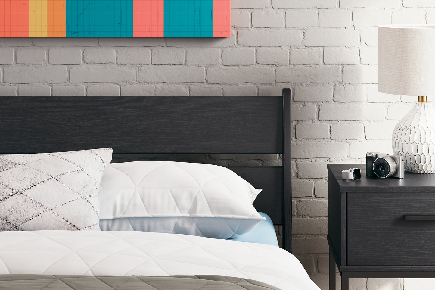 Socalle Panel Platform Bed With Dresser And Nightstand