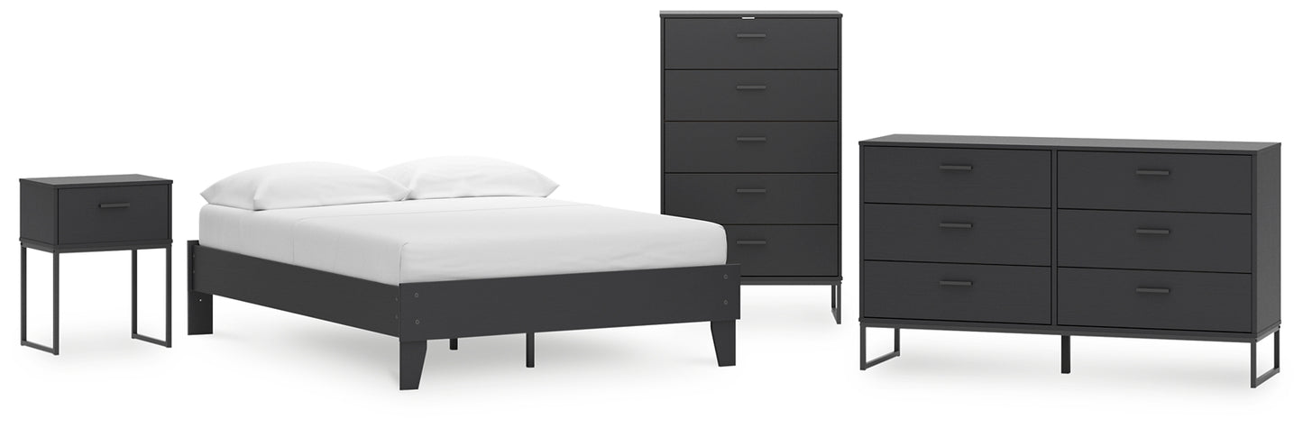 Socalle Platform Bed With Dresser And Nightstand