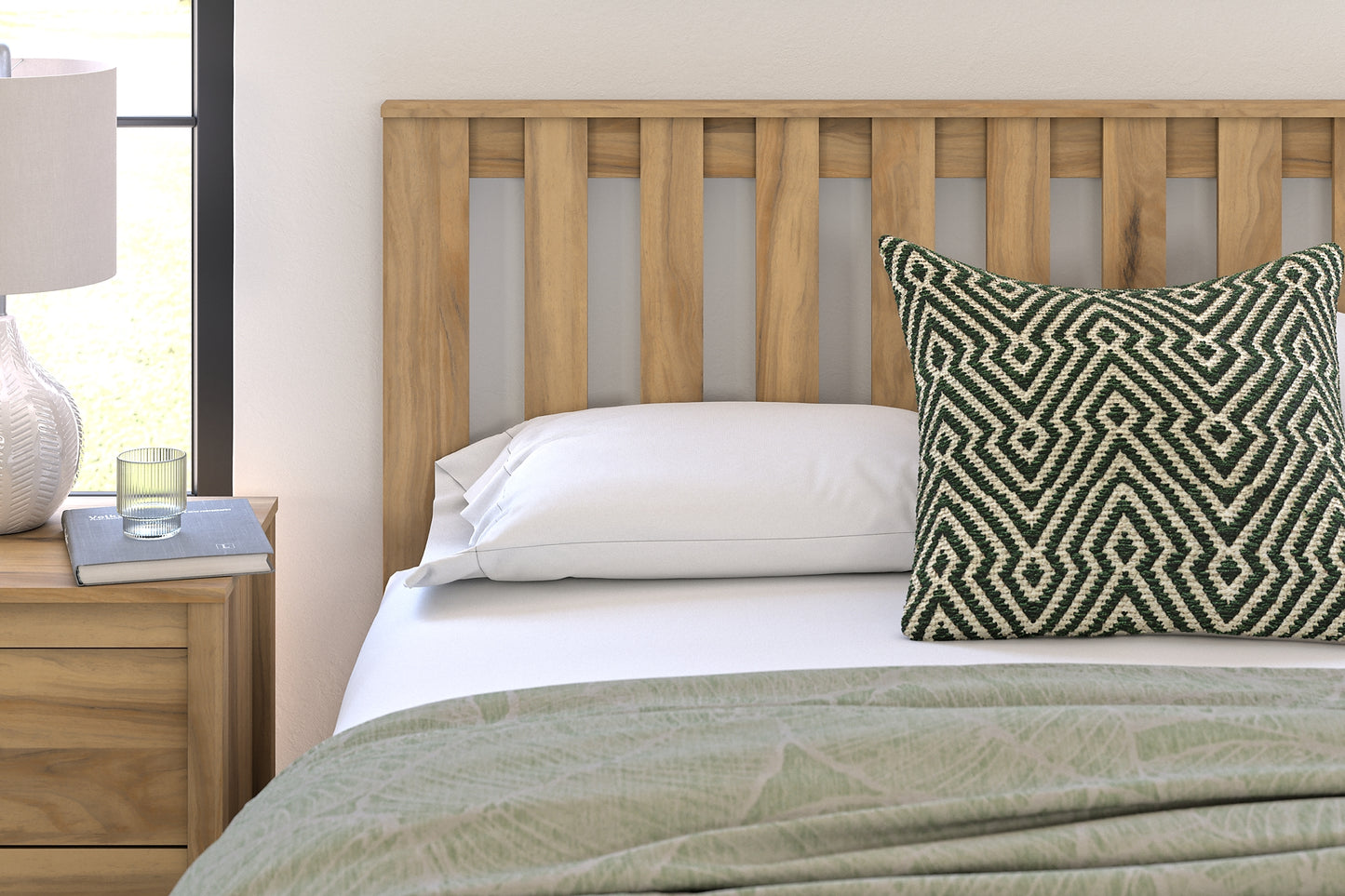 Bermacy Panel Headboard With Dresser And Nightstand