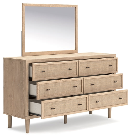 Cielden Panel Bed With Mirrored Dresser And Chest