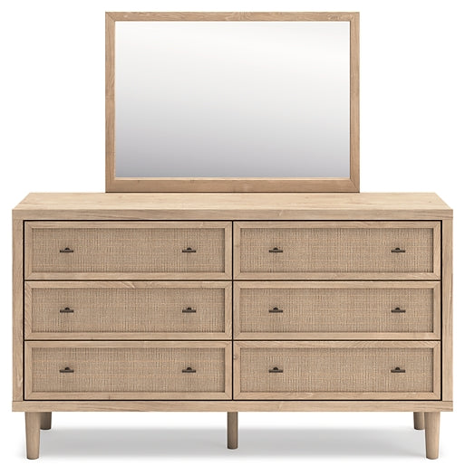 Cielden Panel Bed With Mirrored Dresser And Chest