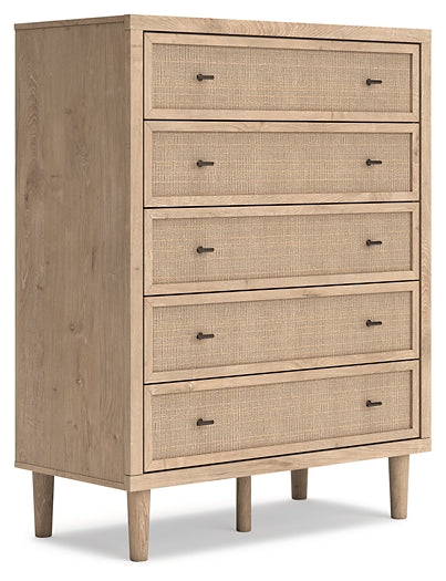 Cielden Panel Bed With Mirrored Dresser And Chest