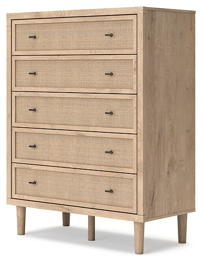 Cielden Panel Bed With Mirrored Dresser And Chest
