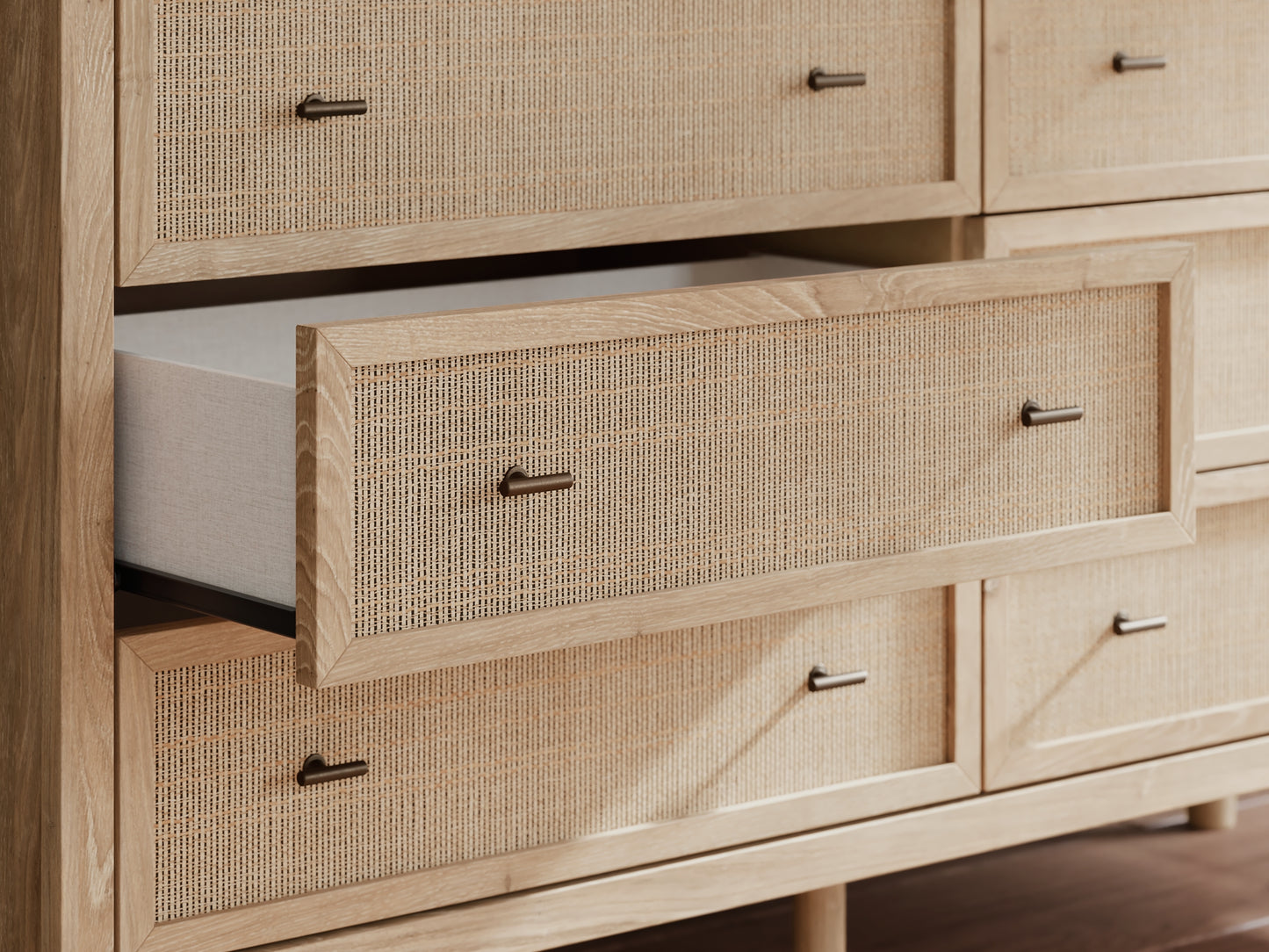 Cielden Panel Bed With Mirrored Dresser And Chest