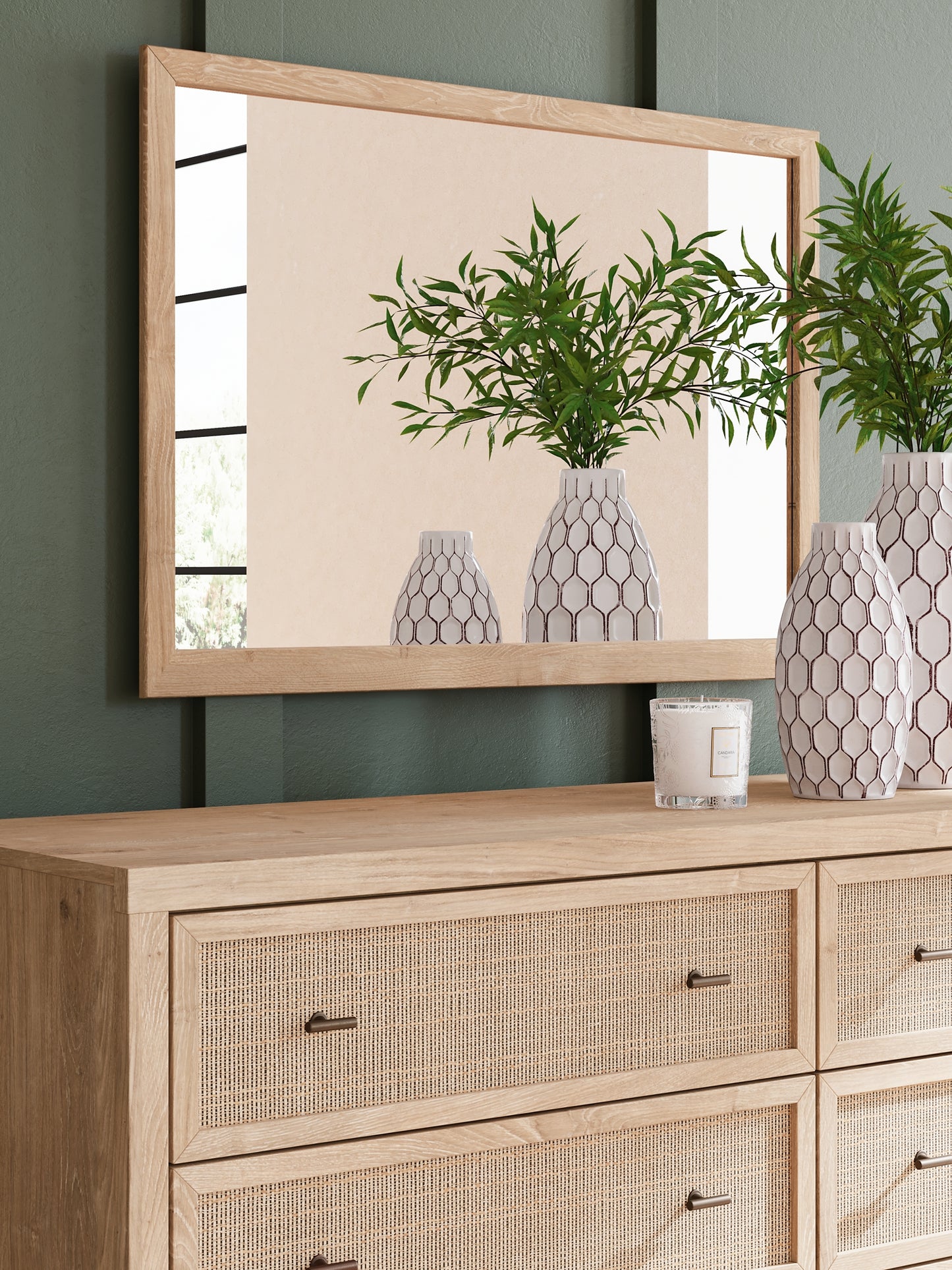 Cielden Panel Bed With Mirrored Dresser And Chest