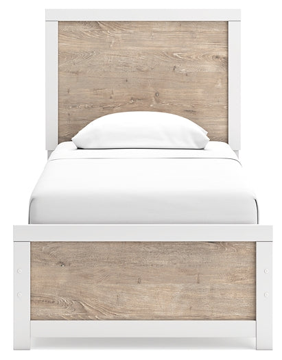 Charbitt Panel Bed With Mirrored Dresser And 2 Nightstands