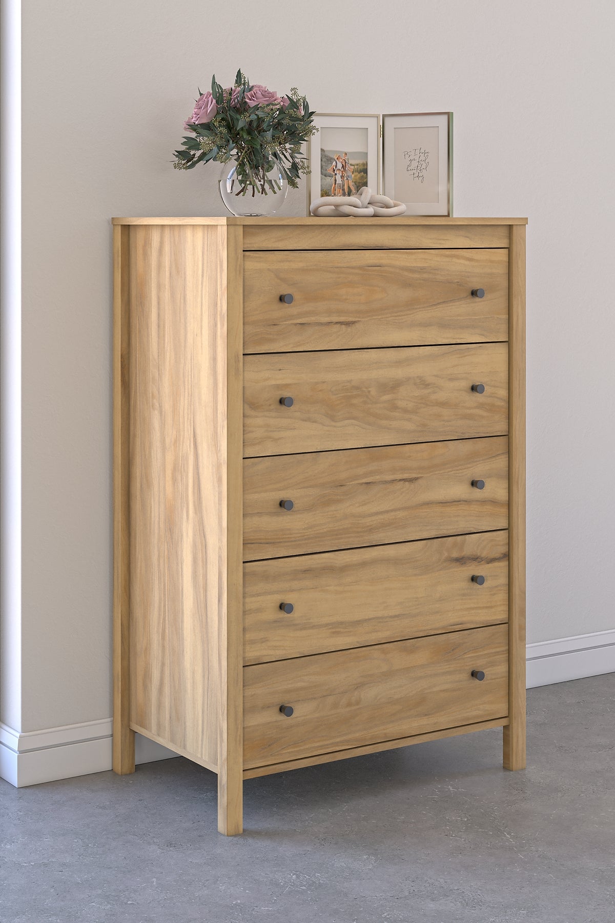 Bermacy Panel Headboard With Dresser, Chest And Nightstand