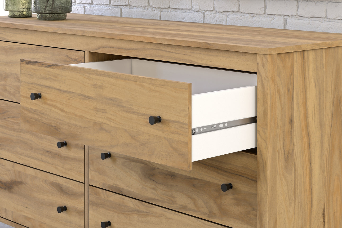 Bermacy Panel Headboard With Dresser, Chest And Nightstand