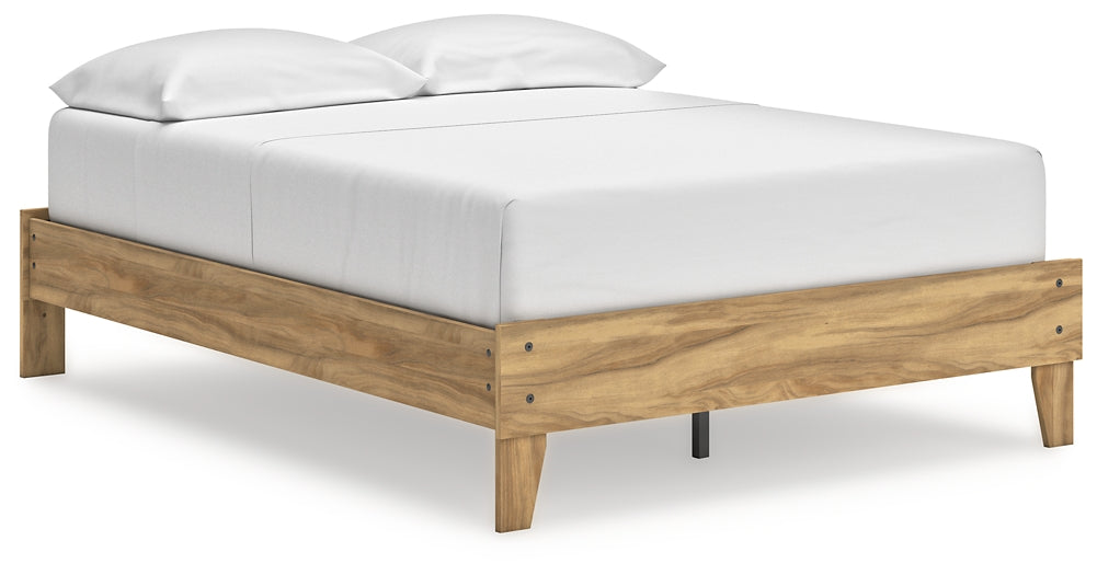 Bermacy Platform Bed With Dresser And Nightstand