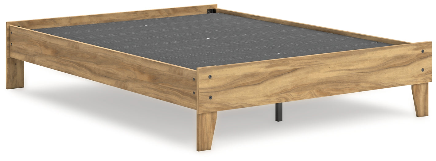 Bermacy Platform Bed With Dresser And Nightstand