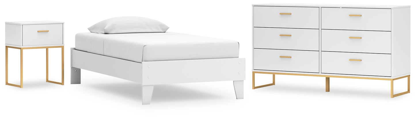 Socalle Platform Bed With Dresser And Nightstand