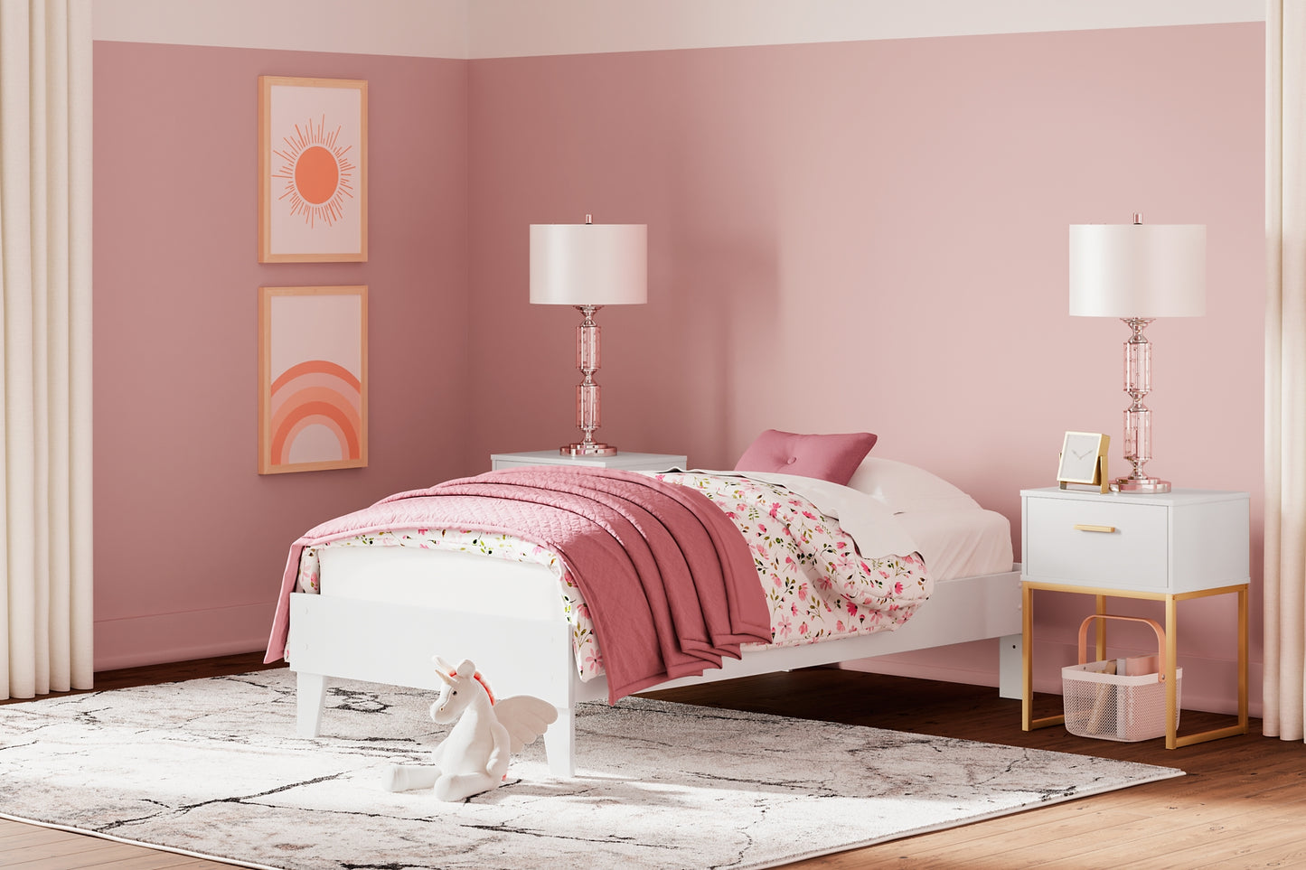 Socalle Platform Bed With Dresser And Nightstand