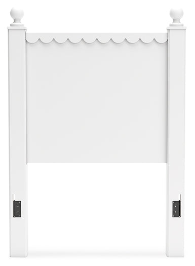 Mollviney Panel Headboard With Mirrored Dresser And Nightstand