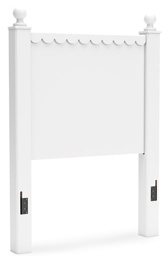 Mollviney Panel Headboard With Mirrored Dresser And Nightstand